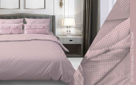 КПБ Бязь "Бояртекс" диз. № 287 Вестерн, 7/5 Вид, пудровый (L)